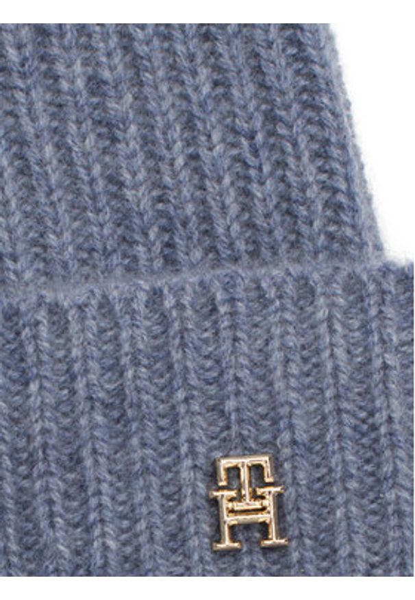 TOMMY HILFIGER - Tommy Hilfiger Czapka AW0AW16623 Niebieski. Kolor: niebieski. Materiał: kaszmir, materiał