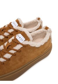 Inuikii Sneakersy Shearling Low 1001.001.0242 Brązowy. Kolor: brązowy. Materiał: skóra, zamsz #4