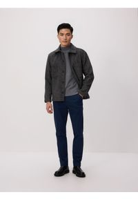 Reserved - Spodnie chino slim - granatowy. Kolor: niebieski. Materiał: tkanina, bawełna