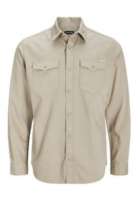 Jack & Jones - Jack&Jones Koszula Sheridan 12138115 Brązowy Slim Fit. Kolor: brązowy. Materiał: bawełna #7
