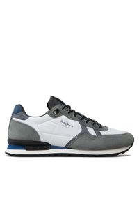 Pepe Jeans Sneakersy Britt Man Print PMS30852 Biały. Kolor: biały. Materiał: materiał. Wzór: nadruk #1