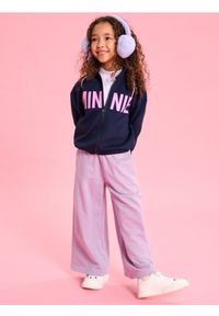 Sinsay - Bluza z domieszką wiskozy Minnie Mouse - granatowy. Kolor: niebieski. Materiał: wiskoza. Wzór: motyw z bajki