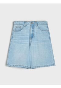 Sinsay - Szorty jeansowe bermudy - niebieski. Kolor: niebieski. Materiał: jeans #1