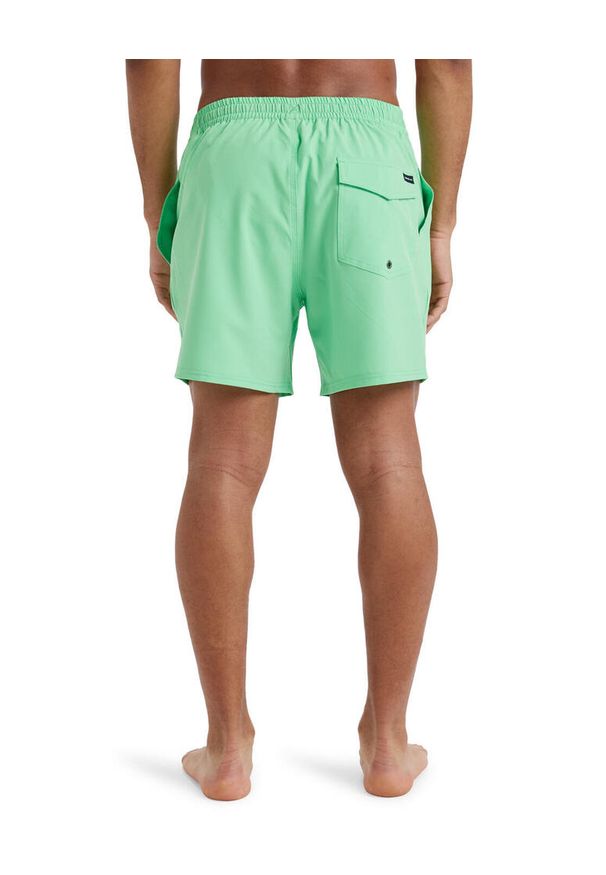 Quiksilver - Szorty kąpielowe dla Mężczyzn SURFSILK SOLID 16" Zielony. Kolor: zielony. Materiał: elastan, poliester, materiał. Styl: sportowy