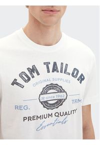 Tom Tailor T-Shirt 1037735 Biały Regular Fit. Kolor: biały. Materiał: bawełna