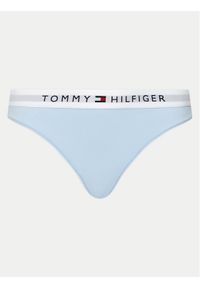 TOMMY HILFIGER - Tommy Hilfiger Stringi UW0UW04146 Niebieski. Kolor: niebieski. Materiał: bawełna