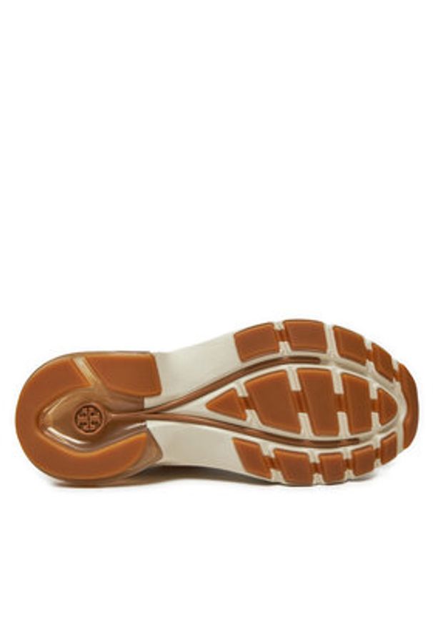 Tory Burch Sneakersy 158662 Beżowy. Kolor: beżowy. Materiał: zamsz, skóra