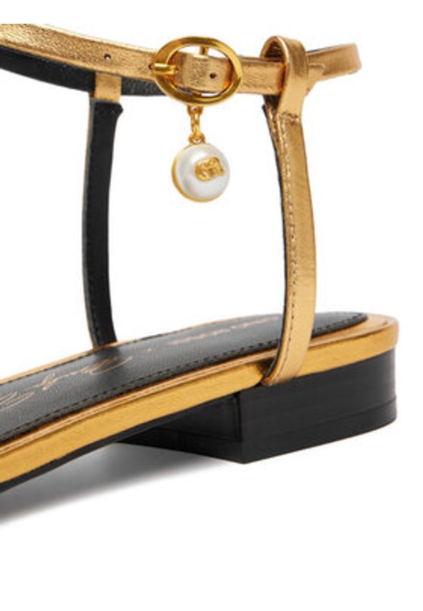 Gino Rossi - GINO ROSSI Sandały CEO-ROSE-LT22866-1 Złoty. Kolor: złoty. Materiał: skóra