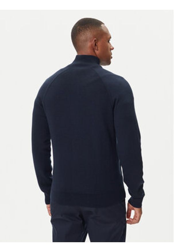 BOSS Kardigan H-Idino 50543150 Granatowy Regular Fit. Kolor: niebieski. Materiał: bawełna