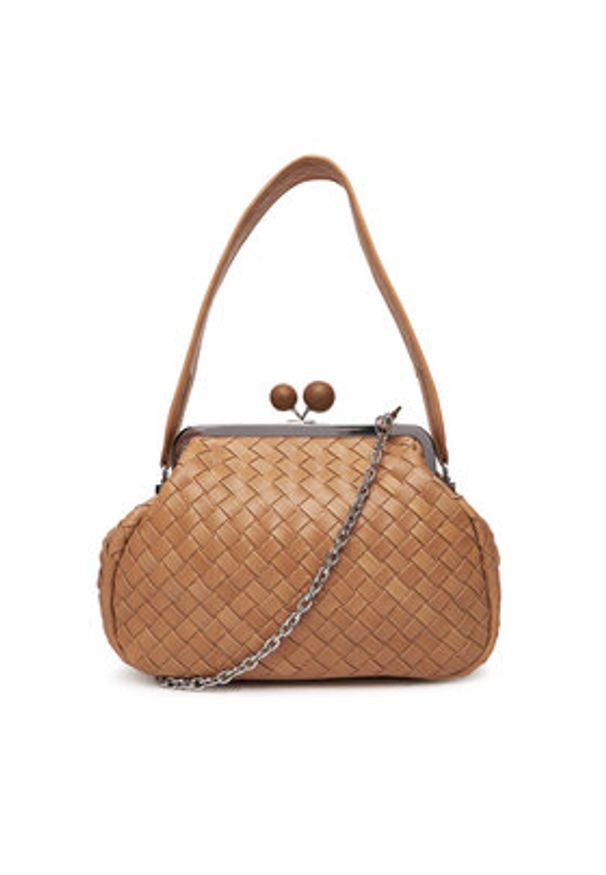 Weekend Max Mara Torebka Pancia 2525516154650 Brązowy. Kolor: brązowy. Materiał: skórzane