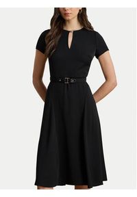 Lauren Ralph Lauren - LAUREN RALPH LAUREN Sukienka koktajlowa 200973369002 Czarny Flare Fit. Kolor: czarny. Materiał: syntetyk. Styl: wizytowy #6