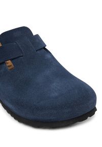 Birkenstock Klapki Boston 1030902 Granatowy. Kolor: niebieski. Materiał: skóra, zamsz #5
