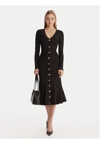 Guess Sukienka dzianinowa W6RK02 Z3700 Czarny Regular Fit. Kolor: czarny. Materiał: wiskoza #2