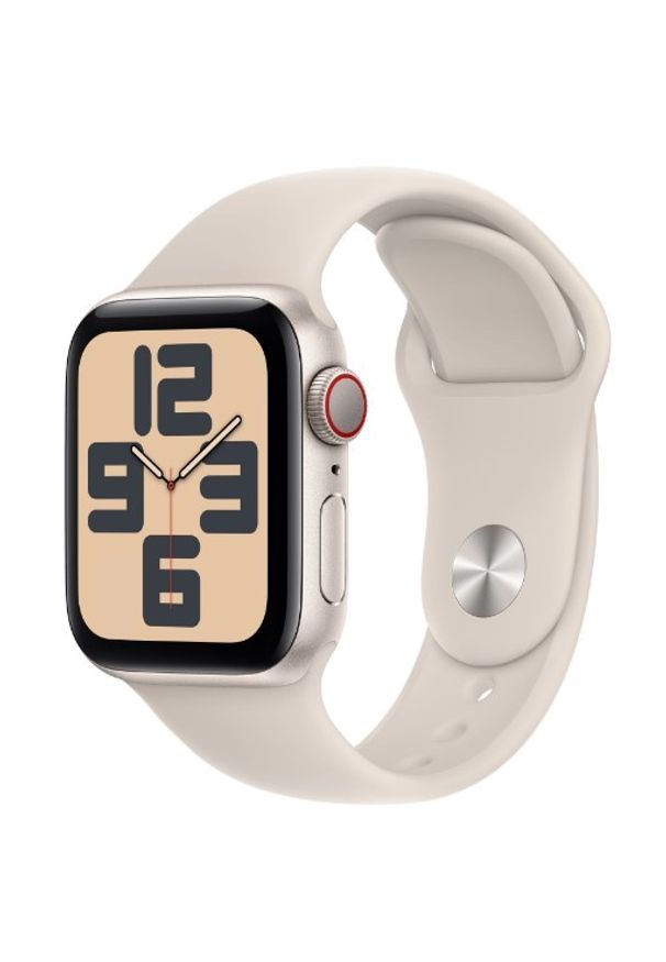 APPLE - Smartwatch Apple Watch SE GPS+Cellular 44mm aluminium Księżycowa Poświata | Księżycowa Poświata pasek sportowy S/M. Rodzaj zegarka: smartwatch. Styl: sportowy