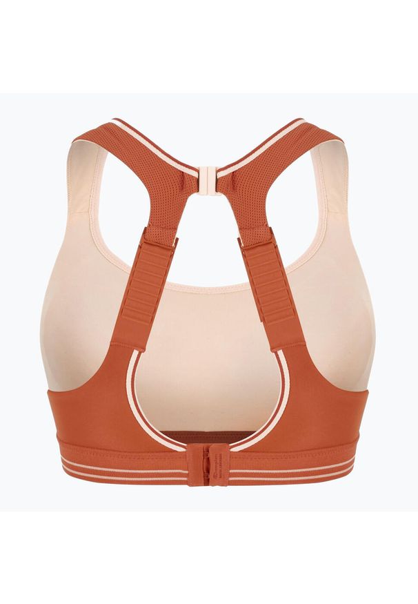 Biustonosz treningowy Shock Absorber Ultimate Run Bra. Kolor: pomarańczowy. Sport: bieganie