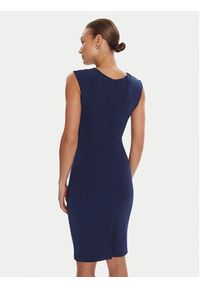 Rinascimento Sukienka koktajlowa CFC0125332003 Granatowy Slim Fit. Kolor: niebieski. Materiał: syntetyk. Styl: wizytowy #6