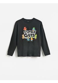 Reserved - Longsleeve Stumble Guys - czarny. Kolor: czarny. Materiał: bawełna, dzianina. Długość rękawa: długi rękaw #1