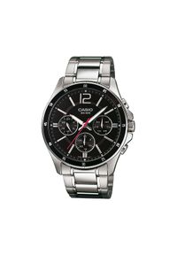 Casio Zegarek MTP-1374PD-1AVEF Srebrny. Kolor: srebrny