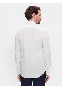 Calvin Klein Koszula K10K112744 Biały Slim Fit. Kolor: biały. Materiał: bawełna