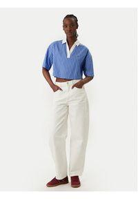 Tommy Jeans Polo DW0DW22596 Niebieski Relaxed Fit. Typ kołnierza: polo. Kolor: niebieski. Materiał: bawełna #3