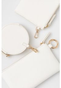 TwinSet - Twinset portfel (3-pack) damski kolor biały. Kolor: biały. Materiał: materiał. Wzór: gładki #2