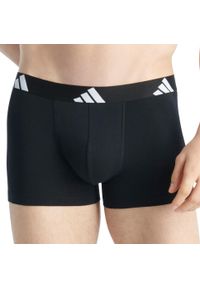 Adidas - Bokserki Active Flex Cotton 10 pak. Kolor: szary. Materiał: bawełna, elastan