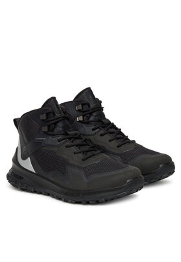 ecco - ECCO Sneakersy 82432357341 Czarny. Kolor: czarny. Materiał: materiał