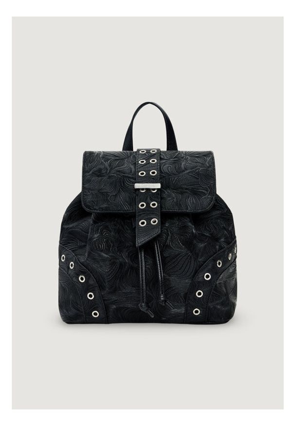 Desigual Plecak 26SAKP04 Czarny. Kolor: czarny. Materiał: materiał