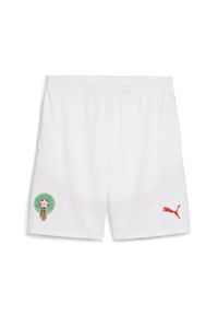 Puma - Szorty Maroc CAN 2025. Kolor: biały, zielony, czerwony, wielokolorowy. Sport: piłka nożna