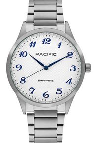 Perfect - Zegarek męski PACIFIC-stalowy-szkło SZAFIR- BMB-1102-02. Kolor: szary #1