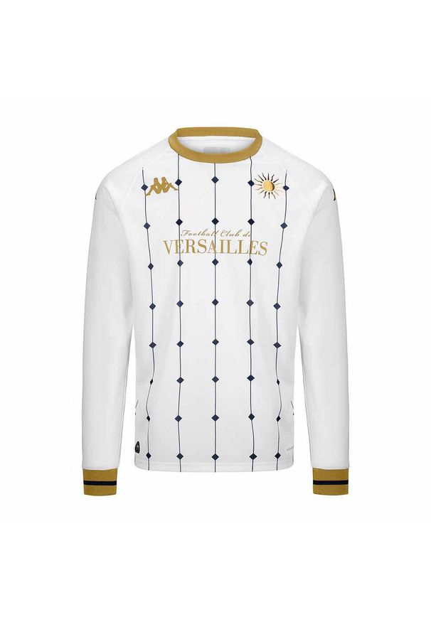 Kappa - Koszulka wyjazdowa z długim rękawem FC Versailles 78 2024/25. Kolor: żółty, biały, wielokolorowy. Długość rękawa: długi rękaw. Długość: długie. Sport: piłka nożna