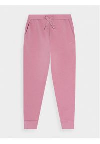 4f - 4F Spodnie dresowe 4FJAW23TTROF515 Różowy Regular Fit. Kolor: różowy. Materiał: bawełna #1