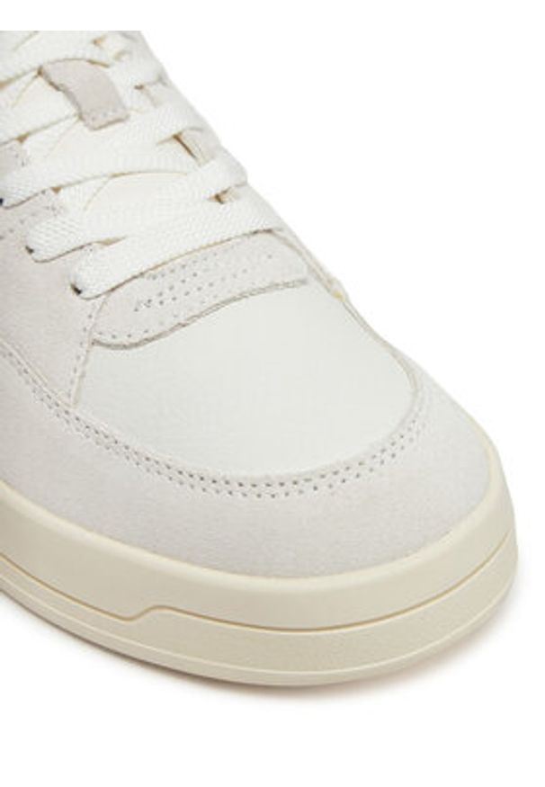 TOMMY HILFIGER - Tommy Hilfiger Sneakersy Essential Basket Sneaker FW0FW08456 Biały. Kolor: biały. Materiał: skóra