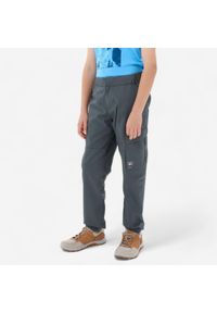 quechua - Spodnie turystyczne dla dzieci Quechua NH100. Kolor: zielony. Materiał: bawełna, poliester, materiał. Sezon: lato. Sport: turystyka piesza #1