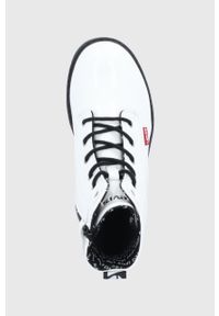 Levi's® - Levi's Botki dziecięce kolor biały. Okazja: na spotkanie biznesowe. Nosek buta: okrągły. Kolor: biały. Styl: biznesowy #3