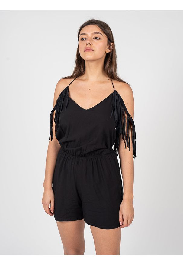 Pinko Kombinezon "Palco" | 101054 A0S8 | Kobieta | Czarny. Okazja: na co dzień. Kolor: czarny. Materiał: wiskoza. Wzór: jednolity. Styl: elegancki, casual