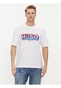 Hugo T-Shirt Nillumi 50515278 Biały Regular Fit. Kolor: biały. Materiał: bawełna #1