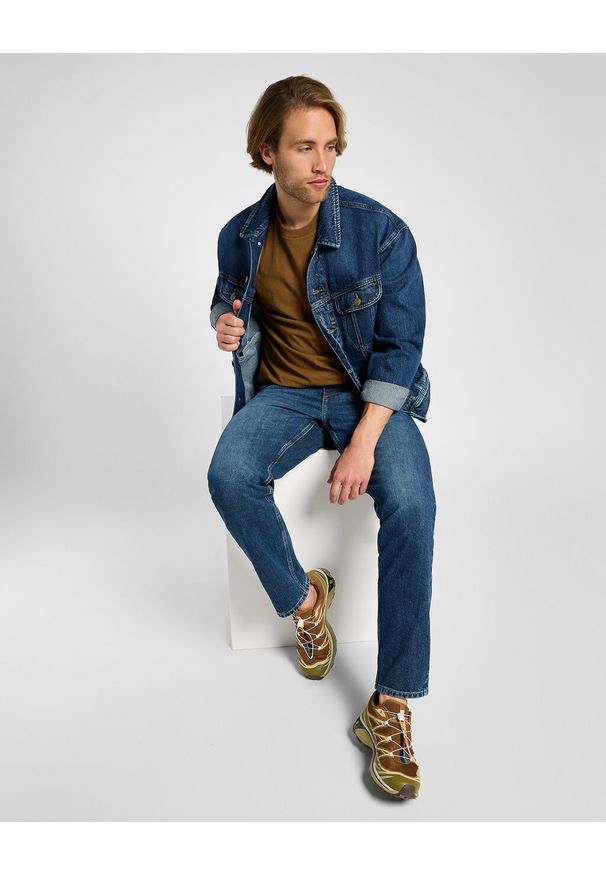 Lee - LEE MĘSKIE SPODNIE JEANSOWE OSCAR ECLIPSE BLUE 112355855 L76F016432