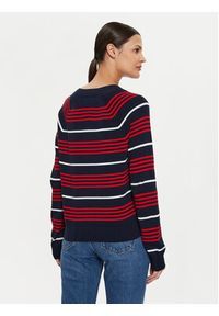 Tommy Jeans Sweter DW0DW18652 Granatowy Relaxed Fit. Kolor: niebieski. Materiał: bawełna