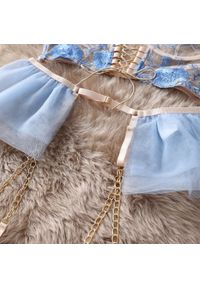 Intica - Komplet bielizny z koronką na wyjątkowe okazje Gritt. Kolor: fioletowy. Materiał: koronka. Wzór: koronka #9