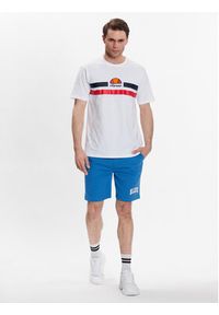 Ellesse T-Shirt Aprel SHR06453 Biały Regular Fit. Kolor: biały. Materiał: bawełna