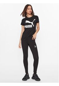 Puma T-Shirt Classics Logo 530076 Czarny Regular Fit. Kolor: czarny. Materiał: bawełna