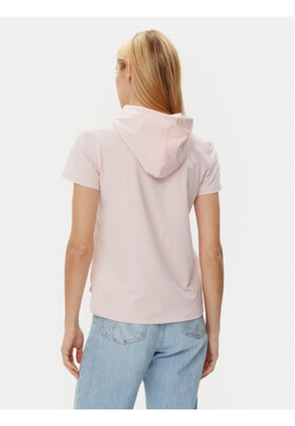 Guess T-Shirt W5GP28 J1314 Beżowy Regular Fit. Kolor: beżowy. Materiał: bawełna