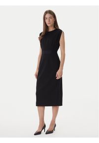 BOSS Sukienka koktajlowa Detira1 50551898 Czarny Slim Fit. Kolor: czarny. Materiał: wiskoza. Styl: wizytowy #1