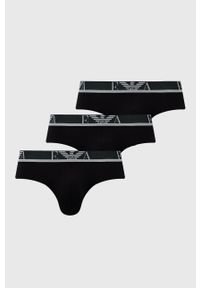 Emporio Armani Underwear - Slipy (3-pack). Kolor: czarny #1