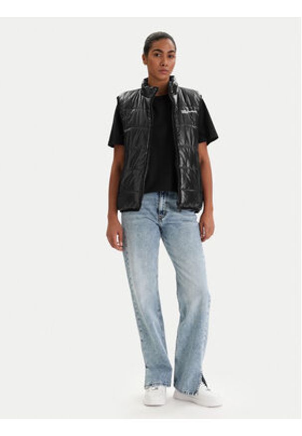 Karl Lagerfeld Jeans Bezrękawnik B1W15044 Czarny Regular Fit. Kolor: czarny. Materiał: syntetyk. Długość rękawa: bez rękawów