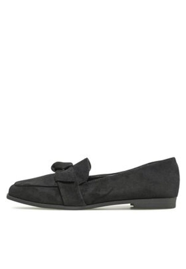 DeeZee Loafersy WS270205-07 Czarny. Kolor: czarny. Materiał: materiał