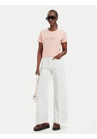 Guess T-Shirt W6GI15 K3035 Koralowy Regular Fit. Kolor: pomarańczowy. Materiał: bawełna #3