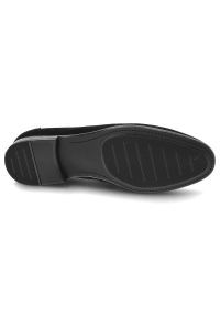 Czarne Mokasyny John Doubare Eleganckie Buty Męskie. Kolor: czarny. Materiał: zamsz, skóra. Szerokość cholewki: normalna. Styl: elegancki #2