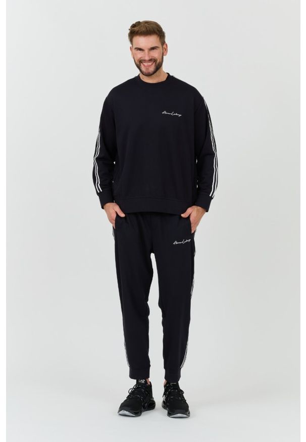 Armani Exchange - ARMANI EXCHANGE Granatowa męska bluza, Rozmiar M. Kolor: niebieski